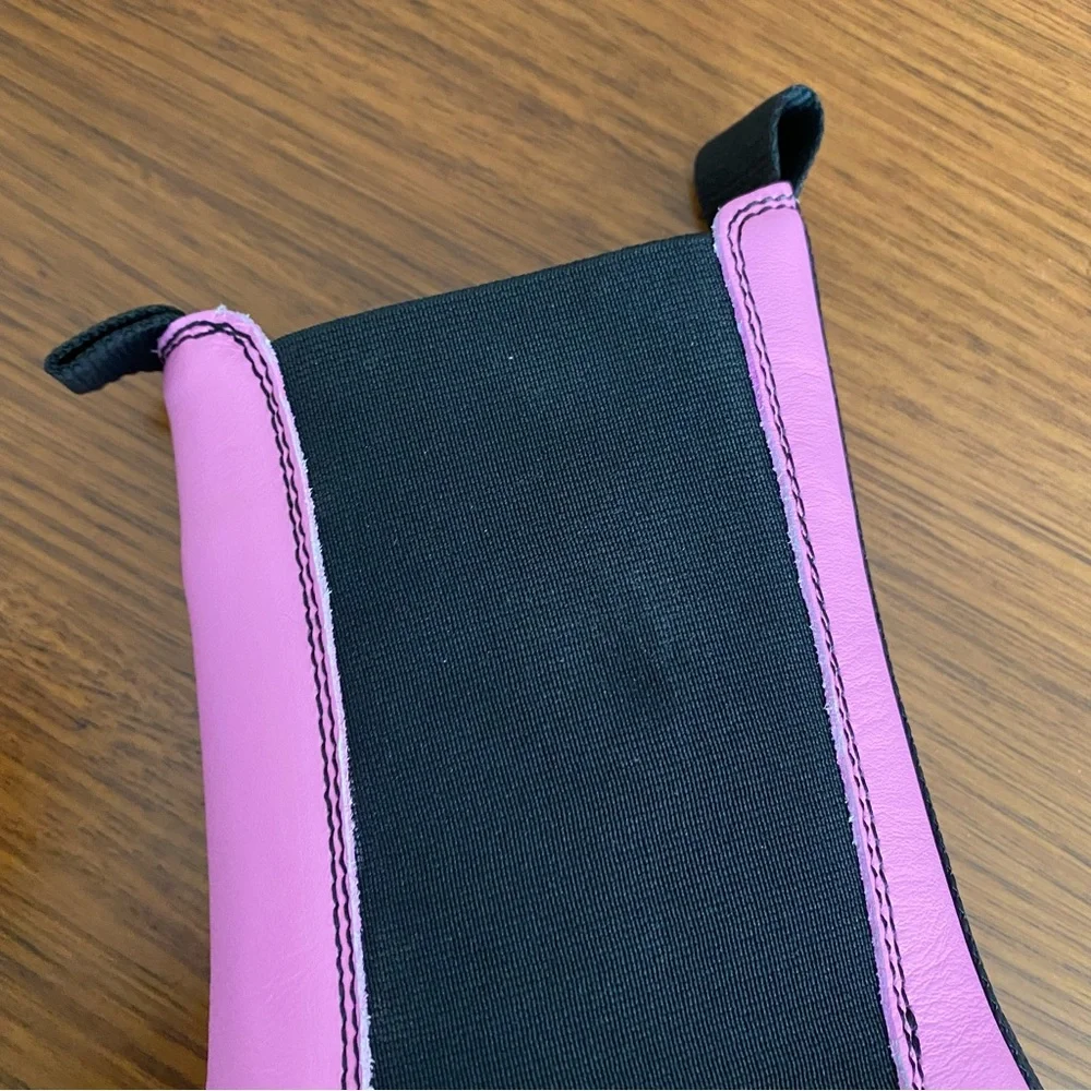 GANNI leather lug sole chelsea boots pink - Picture 6 of 16